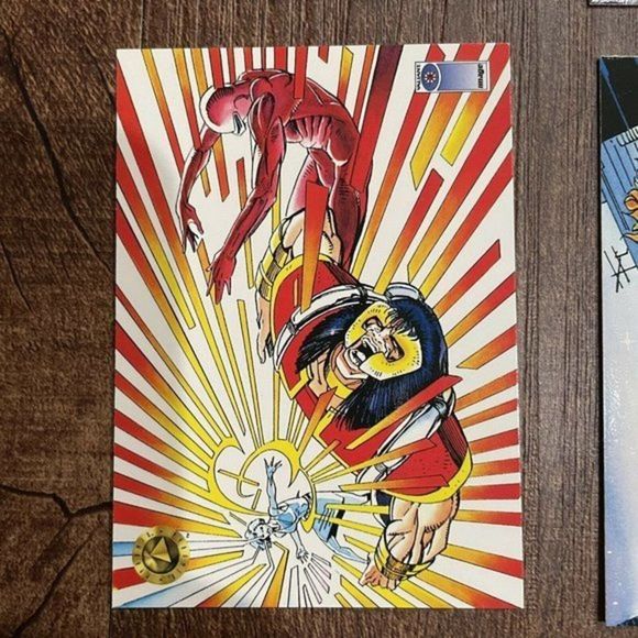 1993 Upper‎ Deck VALIANT ERA Lot of 9 SERIES 1 DEATHMATE COMICS TRADING CARDS - Picture 6 of 11